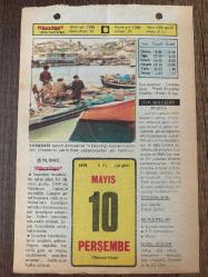 10 MAYIS 1979 - TAKVİM YAPRAĞI - DOĞUM GÜNÜ HEDİYESİ - HÜRRİYET TAKVİMİ - ÖLÜM TANRISI ROMANI - Türk sinemasının sevimli yıldızı Necdet Tosun' un ölümü (1975) - CHP'nin 