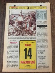 14 MAYIS 1979 - TAKVİM YAPRAĞI - DOĞUM GÜNÜ HEDİYESİ - HÜRRİYET TAKVİMİ - ÖLÜM TANRISI ROMANI - Gazeteci Ümit Deniz'in ölümü (1975) - Milli Kütüphane'nin kuruluşu (1946)