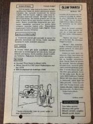 14 MAYIS 1979 - TAKVİM YAPRAĞI - DOĞUM GÜNÜ HEDİYESİ - HÜRRİYET TAKVİMİ - ÖLÜM TANRISI ROMANI - Gazeteci Ümit Deniz'in ölümü (1975) - Milli Kütüphane'nin kuruluşu (1946)