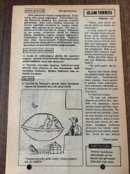 16 MAYIS 1979 - TAKVİM YAPRAĞI - DOĞUM GÜNÜ HEDİYESİ - HÜRRİYET TAKVİMİ - ÖLÜM TANRISI ROMANI - Atatürk'ün Samsun'a gitmek üzere Bandırma vapuru ile İstanbul'dan yola çıkışı (1919)