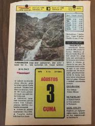 3 AĞUSTOS 1979 - TAKVİM YAPRAĞI - DOĞUM GÜNÜ HEDİYESİ - HÜRRİYET TAKVİMİ - PİS BİR İŞ ROMANI - Gazeteci Selim Ragıp Emeç'in ölümü (1970) - Aktör Talat Artemel'in ölümü (1957)