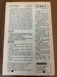 3 EYLÜL 1979 - TAKVİM YAPRAĞI - DOĞUM GÜNÜ HEDİYESİ - HÜRRİYET TAKVİMİ - PİS BİR İŞ ROMANI - Balıkesir'in Dursunbey, Denizli'nin Güney, İzmir'in Ödemiş. Kütahya'nın Emet ve Tavşanlı ilçelerinin 