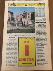 6 EKİM 1979 - TAKVİM YAPRAĞI - DOĞUM GÜNÜ HEDİYESİ - HÜRRİYET TAKVİMİ - PİS BİR İŞ ROMANI - İstanbul'un düşman işgalinden kurtuluşu - Kars'ta 