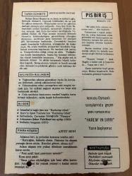 7 EKİM 1979 - TAKVİM YAPRAĞI - DOĞUM GÜNÜ HEDİYESİ - HÜRRİYET TAKVİMİ - PİS BİR İŞ ROMANI - İstanbul'a bağlı Şile'nin 