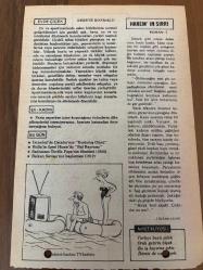 8 EKİM 1979 - TAKVİM YAPRAĞI - DOĞUM GÜNÜ HEDİYESİ - HÜRRİYET TAKVİMİ - HAREM'İN SIRRI ROMANI - İstanbul'da Çatalca'nın 