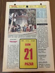 21 EKİM 1979 - TAKVİM YAPRAĞI - DOĞUM GÜNÜ HEDİYESİ - HÜRRİYET TAKVİMİ - HAREM'İN SIRRI ROMANI - Gazeteci Hakkı Tarık Us'un ölümü (1956) - İlk özel gazete olan 