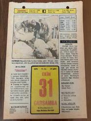 31 EKİM 1979 - TAKVİM YAPRAĞI - DOĞUM GÜNÜ HEDİYESİ - HÜRRİYET TAKVİMİ - HAREM'İN SIRRI ROMANI - Müzisyen Mesut Cemil'in ölümü (1963)