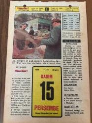 15 KASIM 1979 - TAKVİM YAPRAĞI - DOĞUM GÜNÜ HEDİYESİ - HÜRRİYET TAKVİMİ - HAREM'İN SIRRI ROMANI - İnönü'nün milletvekilliğinden istifası (1972) - Şair Orhan Veli'nin ölümü (1950)