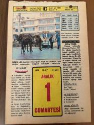 1 ARALIK 1979 - TAKVİM YAPRAĞI - DOĞUM GÜNÜ HEDİYESİ - HÜRRİYET TAKVİMİ - HAREM'İN SIRRI ROMANI - Besteci Süleyman Erguner'in ölümü (1953) - Türk askerinin Kore'de Kunuri Zaferi (1950)