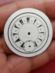 S19----OSMANLI EMAYE KÖSTEKLİ CEP SAATİ KADRANI--70