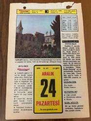 24 ARALIK 1979 - TAKVİM YAPRAĞI - DOĞUM GÜNÜ HEDİYESİ - HÜRRİYET TAKVİMİ - HAREM'İN SIRRI ROMANI - Kırşehir'de 