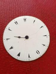 S19---- OSMANLI EMAYE KÖSTEKLİ CEP SAATİ KADRANI--73