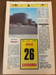 26 ARALIK 1979 - TAKVİM YAPRAĞI - DOĞUM GÜNÜ HEDİYESİ - HÜRRİYET TAKVİMİ - HAREM'İN SIRRI ROMANI - Uluslararası takvim ve saatin kabulü (1925) - İstanbul Cağaloğlu'ndaki Gürün ve Katırcıoğlu Hanlarının yanışı (1975)