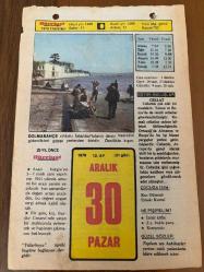 30 ARALIK 1979 - TAKVİM YAPRAĞI - DOĞUM GÜNÜ HEDİYESİ - HÜRRİYET TAKVİMİ - HAREM'İN SIRRI ROMANI - Şekerci Ali Muhiftin Hacıbekir'in ölümü (1974) - Şair, filezof Rıza Tevfik Bölükbaşı'nın ölüimü - Gülhane Askerî Tıp Okulu'nun açılışı (1898) - Yavuz Sultan Selim'in Kudüs'ü fethi (1517)