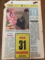 31 ARALIK 1979 - TAKVİM YAPRAĞI - DOĞUM GÜNÜ HEDİYESİ - HÜRRİYET TAKVİMİ - HAREM'İN SIRRI ROMANI - Kıyafet kanununun kabulü (1934) - Bağdat'ın Fethi (1534)