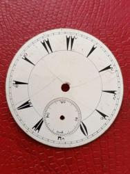 S19---- OSMANLI EMAYE KÖSTEKLİ CEP SAATİ KADRANI--77