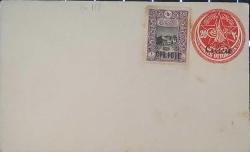 Osmanlı 1914 Londra Baskısı Sultan Reşad Tuğralı ve Ayyıldızlı Mektup Zarfı Cilicie sürşarjlı 20 Paras ve 1p Cilicie Pullu