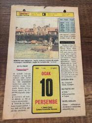 10 OCAK 1980 - TAKVİM YAPRAĞI - DOĞUM GÜNÜ HEDİYESİ - HÜRRİYET TAKVİMİ - HAREM'İN SIRRI ROMANI - Ali Fuat Cebesoy'un ölümü (1963) - Bingöl'ün ilçesi Kığı'nın kurtuluşu