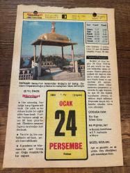 24 OCAK 1980 - TAKVİM YAPRAĞI - DOĞUM GÜNÜ HEDİYESİ - HÜRRİYET TAKVİMİ - HAREM'İN SIRRI ROMANI - Ahmet Hamdi Tanpınar'ın ölümü (1962) - Şehremini Operatör Cemil Topuzlu'nun ölümü -Besteci Medeni Aziz Efendi'nin ölümü (1895) - Yavuz Sultan Selim'in Kahire'yi fethi (1517)