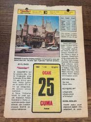 25 OCAK 1980 - TAKVİM YAPRAĞI - DOĞUM GÜNÜ HEDİYESİ - HÜRRİYET TAKVİMİ - HAREM'İN SIRRI ROMANI - Sultanahmet Cezaevi'nin Sağmalcılar'a taşınması - Besteci Hacı Faik Beyin ölümü (1891) - Sırp Sındığı zaferi (1363)