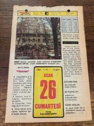 26 OCAK 1980 - TAKVİM YAPRAĞI - DOĞUM GÜNÜ HEDİYESİ - HÜRRİYET TAKVİMİ - HAREM'İN SIRRI ROMANI - Kars'ta 