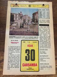 30 OCAK 1980 - TAKVİM YAPRAĞI - DOĞUM GÜNÜ HEDİYESİ - HÜRRİYET TAKVİMİ - HAREM'İN SIRRI ROMANI - Adalet Partisi'nin kuruluşu (1961) - Şair Osman Saba'nın ölümü (1957) - Operatör Dr. Mim. Kemal'in ölümü (1955) - Besteci Artaki Candan'ın ölümü (1948) - Adana'da İnönü-Churchill görüşmesi (1943)