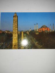 İstanbul hipodrom dikilitaş ve Ayasofya Kartpostal 15.5x10 ebatında