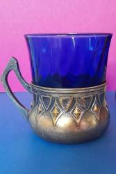 Antika WMF bardak zarfı art nouveau çift