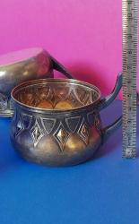 Antika WMF bardak zarfı art nouveau çift