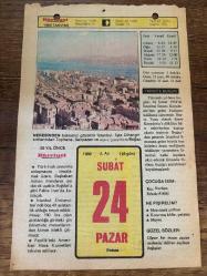 24 ŞUBAT 1980 - TAKVİM YAPRAĞI - DOĞUM GÜNÜ HEDİYESİ - HÜRRİYET TAKVİMİ - VASİYETNAME ADLI ROMAN - Şair Ömer Bedrettin Uşaklı'nın ölümü (1946) - Müzeci Hamdi Bey'in ölümü (1910)