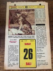 26 ŞUBAT 1980 - TAKVİM YAPRAĞI - DOĞUM GÜNÜ HEDİYESİ - HÜRRİYET TAKVİMİ - VASİYETNAME ADLI ROMAN - Hasan Ali Yücel'in ölümü (1961) - Besteci Giriftzen Asım Bey'in ölümü (1929)