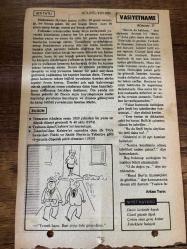 27 ŞUBAT 1980 - TAKVİM YAPRAĞI - DOĞUM GÜNÜ HEDİYESİ - HÜRRİYET TAKVİMİ - VASİYETNAME ADLI ROMAN - Trabzon ilçesi Çaykara'nın kurtuluşu