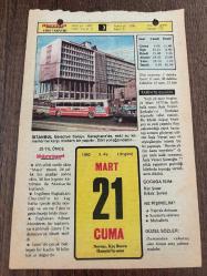 21 MART 1980 - TAKVİM YAPRAĞI - DOĞUM GÜNÜ HEDİYESİ - HÜRRİYET TAKVİMİ - VASİYETNAME ADLI ROMAN - Erzurum'da Tortum'un kurtuluşu - Büyük ozan Aşık Veysel'in ölümü (1973) - Gazeteci ve yazar Falih Rıfkı Atay'ın ölümü (1971) - Ferdi Tayfur'un ölümü (1958)