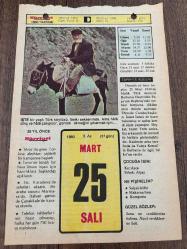 25 MART 1980 - TAKVİM YAPRAĞI - DOĞUM GÜNÜ HEDİYESİ - HÜRRİYET TAKVİMİ - VASİYETNAME ADLI ROMAN - Beşiktaş'taki Barbaros anıtının açılışı (1944) - Türk Ocakları'nın kuruluşu (1912) - Yeniçeri ayaklanması (1525)