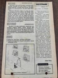 26 MART 1980 - TAKVİM YAPRAĞI - DOĞUM GÜNÜ HEDİYESİ - HÜRRİYET TAKVİMİ - VASİYETNAME ADLI ROMAN - Edirne'de 