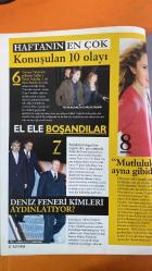 HAFTASONU DERGİSİ -  2-8 MAYIS 2007 - AYSU BACEOĞLU – NECATİ ŞAŞMAZ – TAMER KARADAĞLI – ARZU BALKAN – DENİZ UĞUR – HALUK BİLGİNER – AŞKIN NUR YENGİ – NAZLI BİLGİNER – HÜLYA AVŞAR – RECEP TAYYİP ERDOĞAN – ABDULLAH GÜL – MÜGE ANLI – BURHAN AKDAĞ – PEKER AÇIKALIN – MELEK TAŞKIN – NİRAN ÜNSAL – MEHMET GÜRHAN – MAHMET TAŞKAN – DREW BARRYMORE – ANGELINA JOLIE – NICOLE KIDMAN – JULIA ROBERTS – SADETTİN SARAN – YESSICA TOSCANINI – VECİHE ASLAN – SEZEN AKSU – ÖMER KOÇ – ATIL KUTOĞLU – ALİNUR VELİDEDEOĞLU – SERKAN BAL - MODA TRENDİ: ÇİÇEKLİ KIYAFETLER & DİŞİ STİL – AYILDIZ 2007 KOLEKSİYONU – VERTU SUMMER STRAWBERRY TELEFON – HAFTANIN ÇOK KONUŞULAN OLAYLARI – TAMER KARADAĞLI-ARZU BALKAN BOŞANMA AÇIKLAMASI – HALUK BİLGİNER KIZI NAZLIYI KAMUOYUNA TANITTI – HÜLYA AVŞAR’IN SİYASET YORUMU – CUMHURİYET MİTİNGLERİ (ÇAĞLAYAN) – MÜGE ANLI TV’DE YARDIM İSTEĞİ – PEKER AÇIKALIN-MELEK TAŞKIN BOŞANMASI – DENİZ FENERİ ALMANYA OPERASYONU – COW PARADE 2007 – CİNSİYETLER ARASI EŞİTLİK TARTIŞMALARI - 82 SAYFA