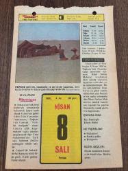 8 NİSAN 1980 - TAKVİM YAPRAĞI - DOĞUM GÜNÜ HEDİYESİ - HÜRRİYET TAKVİMİ - VASİYETNAME ADLI ROMAN - Şer'iye mahkemelerinin lağvı (1924) - Nusretiye Camisinin ibadete açılışı (1826)