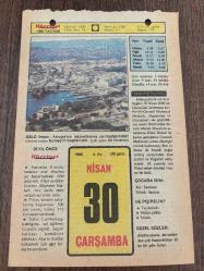 30 NİSAN 1980 - TAKVİM YAPRAĞI - DOĞUM GÜNÜ HEDİYESİ - HÜRRİYET TAKVİMİ - VASİYETNAME ADLI ROMAN - Hitler'in sonu ve Amiral Dönitz'in 