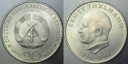 DOĞU ALMANYA 20 MARK 1971 A. ERNST THALMANN. DDR 20 MARK ÇİL.
