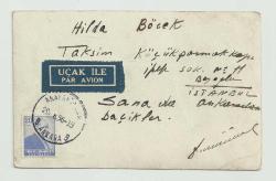 ANKARA ANAFARTALAR DAMGALI,1956 POSTADAN GEÇMİŞ YENİŞEHİR FOTOKARTI...