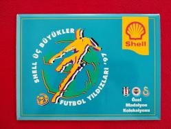 Galatasaray Shell Üç Büyükler Futbol Yıldızları '97 Hatıra Para Seti - Özel Madalyon Koleksiyonu 1997 - Kutulu Tam Seri