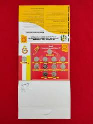 Galatasaray Shell Üç Büyükler Futbol Yıldızları '97 Hatıra Para Seti - Özel Madalyon Koleksiyonu 1997 - Kutulu Tam Seri