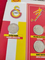 Galatasaray Shell Üç Büyükler Futbol Yıldızları '97 Hatıra Para Seti - Özel Madalyon Koleksiyonu 1997 - Kutulu Tam Seri