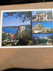 Rumeli Hisarı and Bosphorus, The Temple of Hadrian, Cappadocia, Kuşadası Kartpostal 17 x12 ebatında