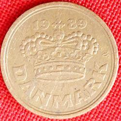 DANİMARKA 50 Öre, 1989 ÇÇT 