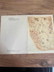 Piri reis haritası 1513 Kartpostal 15x10 ebatında