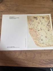 Piri reis haritası 1513 Kartpostal 15x10 ebatında