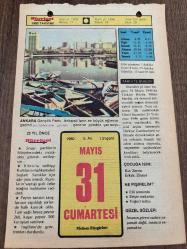 31 MAYIS 1980 - TAKVİM YAPRAĞI - DOĞUM GÜNÜ HEDİYESİ - HÜRRİYET TAKVİMİ - DESTAN GİBİ ADLI ROMAN - ANKARA Gençlik Parkı, Ankaralı'ların en büyük eğlence gezinti ve dinlenme yerleri , gece ve gündüz yaz boyu.