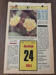 24 HAZİRAN 1980 - TAKVİM YAPRAĞI - DOĞUM GÜNÜ HEDİYESİ - HÜRRİYET TAKVİMİ - DESTAN GİBİ ADLI ROMAN - Gazeteci Hakkı Tarık Us'un ölümü (1958) - Silistre Zaferi (1854) - Diyarbakır'ın fethi (1534)