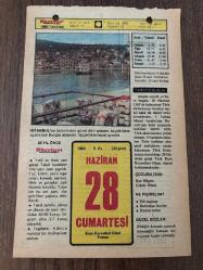 28 HAZİRAN 1980 - TAKVİM YAPRAĞI - DOĞUM GÜNÜ HEDİYESİ - HÜRRİYET TAKVİMİ - DESTAN GİBİ ADLI ROMAN - Prof. Fuat Köprülü'nün ölümü (1966) - Besteci Hacı Arif Bey'in ölümü (1885)